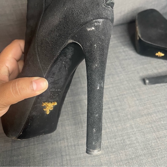 Prada Suede Ankle Booties - Picture 8 of 15